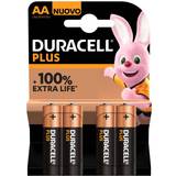 Alkaline - Batteries Batteries & Chargers Duracell AA Plus 4-pack
