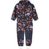 Soft Shell Overalls Children's Clothing Name It Girl's Flower Overalls - Dark Sapphire
