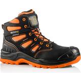 Orange Work Shoes Buckbootz BUCKZVIZ Waterproof Hi-Vis Safety Work Boots Orange
