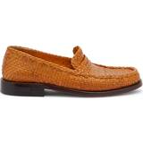 Orange Loafers Marni Orange Basket-Woven Loafers 00R31 Light Orange IT