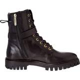 Tommy Hilfiger Boots Tommy Hilfiger Buckle Lace Up Boot - Black