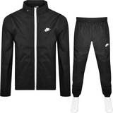 Nike Long Sleeves Jumpsuits & Overalls Nike Club Lined Woven Tracksuit Men - Black