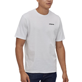 Patagonia Men Clothing Patagonia P-6 Logo Responsibili-T-shirt - White