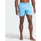 Men - Swim Shorts Swimming Trunks adidas Solid CLX Short-Length Badshorts Blue Burst White
