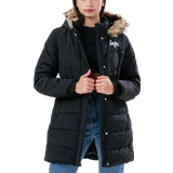 Hype Girl's Fitted Parka Jacket - Black