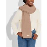 Accessories Katie Loxton Brown Ribbed Knit Scarf KLS541