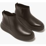 Fitflop Ankle Boots Fitflop Damen F-Mode Leder Stiefelette, Chocolate Brown