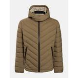Guess Outerwear Guess Mens Stretch Quilted Jacket Green
