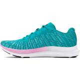 Turquoise Shoes Under Armour Charged Breeze Running Shoes Blue 1/2 Woman