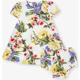 Babies Dresses Children's Clothing Dolce & Gabbana Giardino Fdo Bianco Floral-print Short-sleeve Cotton set 9-30 Months 12-18 Months