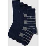 Tommy Hilfiger Underwear Tommy Hilfiger Socken mit Logo-Stitching im 5er-Pack Modell 'MOULINE' in Dunkelblau, Größe 39/42 39/42