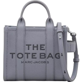 Grey Totes & Shopping Bags Marc Jacobs The Leather Mini Tote Bag - Wolf Grey
