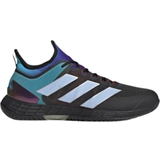 Adidas 7 - Men Racket Sport Shoes adidas Adizero Ubersonic 4 M - Grey Six/Blue Dawn/Core Black