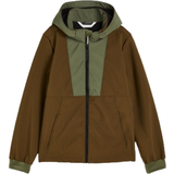 No Fluorocarbons - Soft Shell Jackets H&M Boy's Water-Resistant Softshell Jacket - Khaki Green/Brown