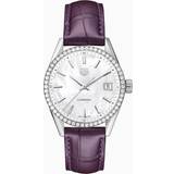 Tag Heuer Leather - Women Wrist Watches Tag Heuer Carrera White