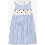 Stripes Dresses Children's Clothing Trotters Blue Stripe Tilly Stripe-pattern Embroidered Cotton Dress 2-11 Years Years