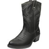 Ankle Boots on sale Mustang Low Heel Cowboy Womens Ankle Boots in Black
