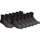 Dickies Underwear Dickies Men's Dri-tech Moisture Control Quarter Socks Multipack, Charcoal 12 Pairs Shoe 15-17