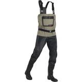 Wader Trousers on sale Caperlan Fishing Waders Pvc Breathable 500 Brown
