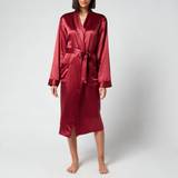 Silk Underwear ESPA Silk Robe Claret Rose L-XL Red