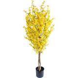 Yellow Artificial Plants Leaf Forsythia Tree Realistic Large Natural Artificial Plant
