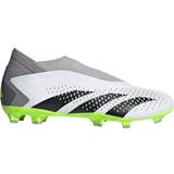Adidas Firm Ground (FG) Football Shoes adidas Predator Accuracy.3 Laceless FG - Cloud White/Core Black/Lucid Lemon