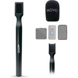 Movo WMX-HM Wireless Interview Microphone Adapter for Rode GO DJI Mic and more