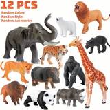 Leopards Figurines Wild Animals 12 Pack