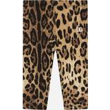 Leopard Trousers Children's Clothing Dolce & Gabbana Leopard-print interlock leggings