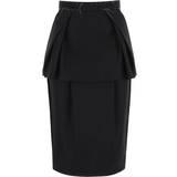 Nylon Skirts Maison Margiela Black Work-In-Progress Midi Skirt 900 Black IT