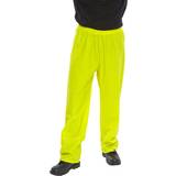 EN ISO 20471 Work Pants Beeswift Click SBDTSYL Waterproof Over Trousers Saturn Yellow