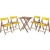 Plastic Bistro Sets Garden & Outdoor Furniture Tramontina Teak 5 Pcs. Bistro Set, Table incl. 4 Chairs