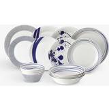Royal Doulton Kitchen Accessories Royal Doulton Pacific Mixed-print Porcelain Tableware Dinner Set 16pcs