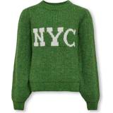 Green Dresses Children's Clothing Kids Only O-neck Knitted Pullover