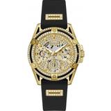 Guess Leather - Women Wrist Watches Guess Ladies Queen Champagne Black
