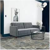 Dorel Home Very Pin Tufted Futon Sofa 3 Seater