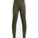 Elastane - Sweatshirt pants Trousers Under Armour UA Fleece Graphic Kids Joggings Green