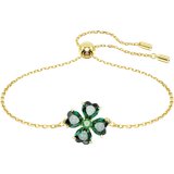 Green Bracelets Swarovski Idyllia Armband - Gold/Green