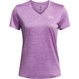 Purple Tops Under Armour Tech V Twist Short Sleeve T-shirt Purple Woman