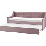 Beliani Montargis Pink Sofa 219cm