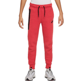 Zip Trousers Children's Clothing Nike Junior Tech Fleece Pants - Light University Red Heather/Black/Black (FD3287-672)