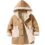 Boys - Coat Jackets Children's Clothing Shein Young Boy Dual Pocket Teddy Lined Hooded Coat