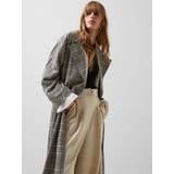 French Connection Womens Checked Dandy Check Coat Multi