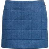 Gucci Skirts Gucci Womens Blue Quilted A-line Denim Mini Skirt