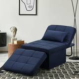 Steel Sofas Bed Bath & Beyond Zenova 4-1 Adjustable Dark Blue Sofa 188 1 Seater