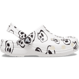 Crocs Toddler Classic Skull Print Clog - White/Black
