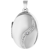 FAVS Medaillon Pendant - Silver/Transparent