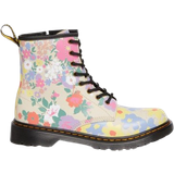Dr. Martens Youth 1460 Floral Mash Up Leather Lace Up Boots - Parchment Beige/K Hydro
