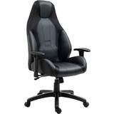 Armrests Office Chairs Vinsetto High Back Executive Black Office Chair 128cm