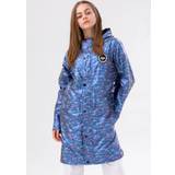 Hype girls longline blue star fade raincoat